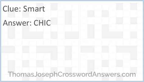 smart crossword clue